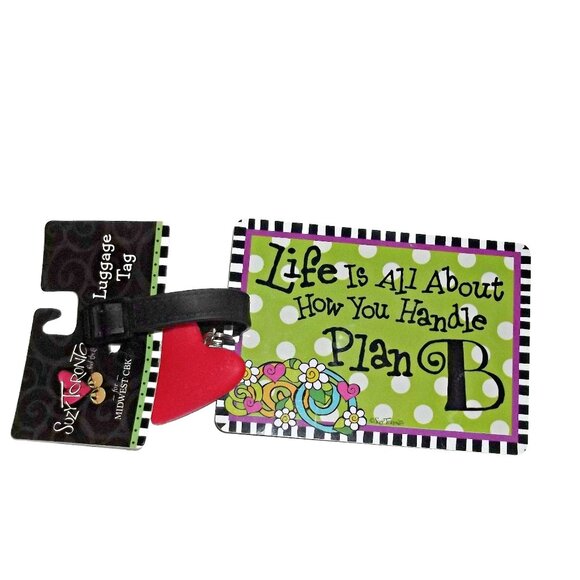 Suzy Toronto Life is all about how you handle Plan B Bag Tag Tote Tag Purse Tag - Picture 1 of 3